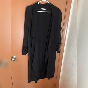 Black Long Fashion Cardigan